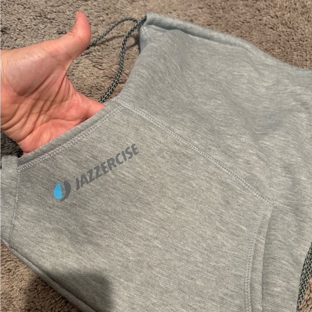 Jazzercise Brand New Gray Drawstring Backpack - image 4